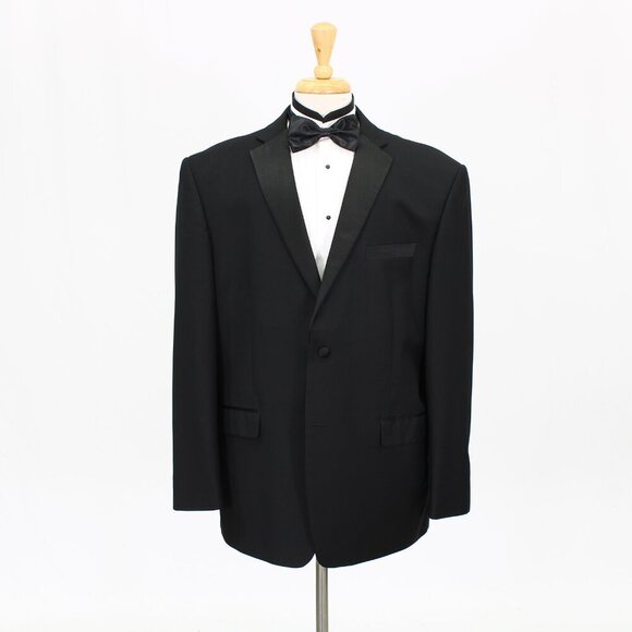 Vitarelli 48R Black Solid 2-Button Tuxedo  Jacket G210 - Picture 1 of 11